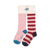 2 paires de chaussettes en coton biologique pour enfants - douces, respirantes et durables